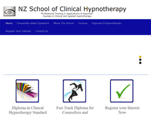Tablet Screenshot of hypnotherapynz.com